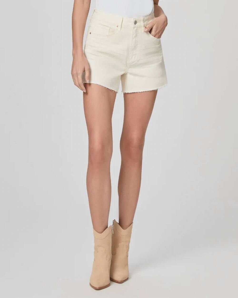 NEW PAIGE dani high rise shorts in light blonde